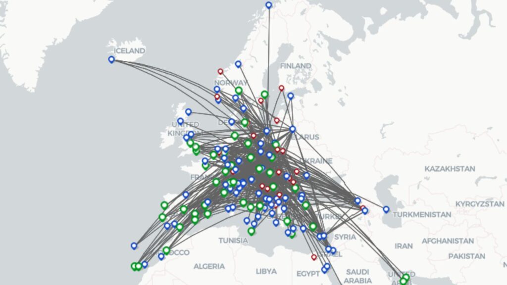 Wizz Air Route Map